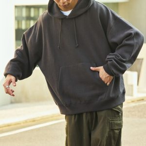 FREAK'S STORE パーカー 限定展開 CHOW DOWN/チャウダウン ワイドシルエット ワンポイント刺繍 プルオーバー / フーディ メンズ